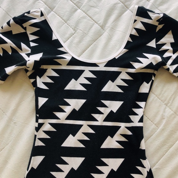 American Apparel Geometric Body-Con Dress - Picture 3 of 4